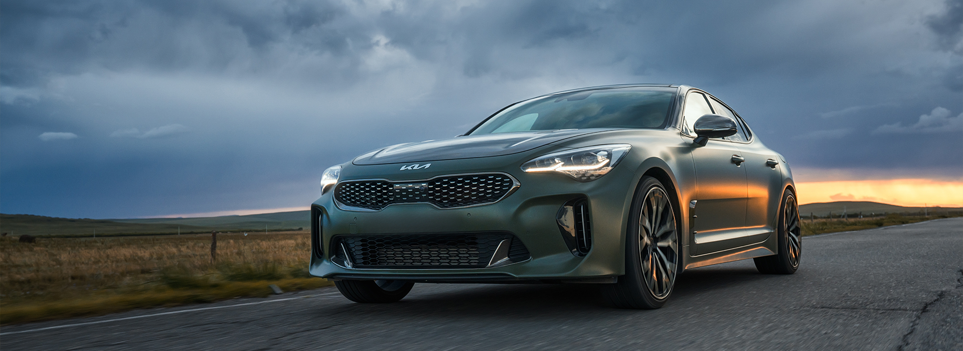 Kia logo on the front of a car