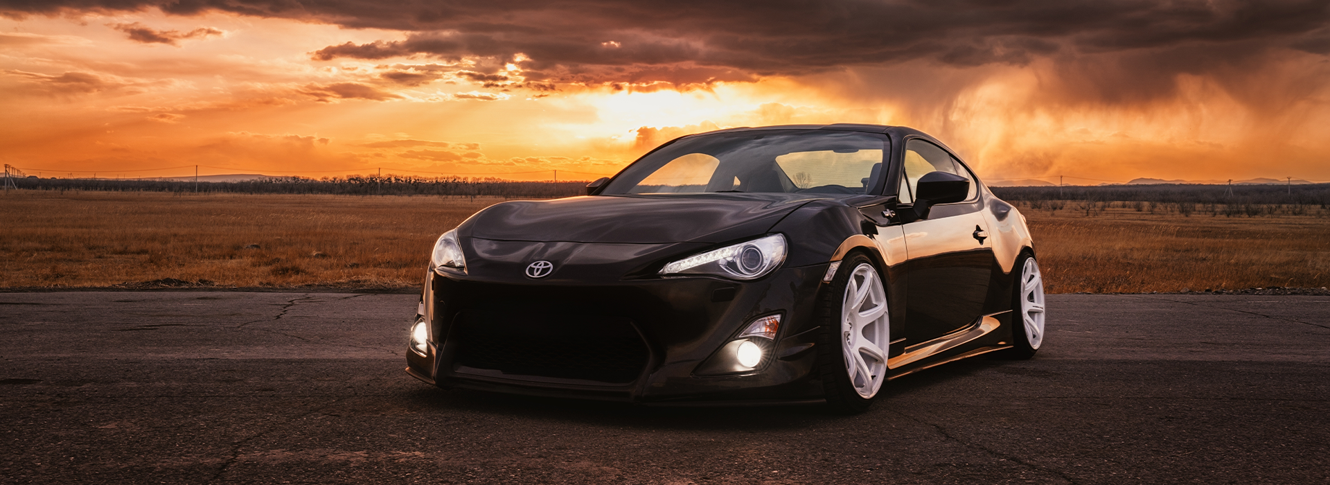 Toyota logo on the front of a car