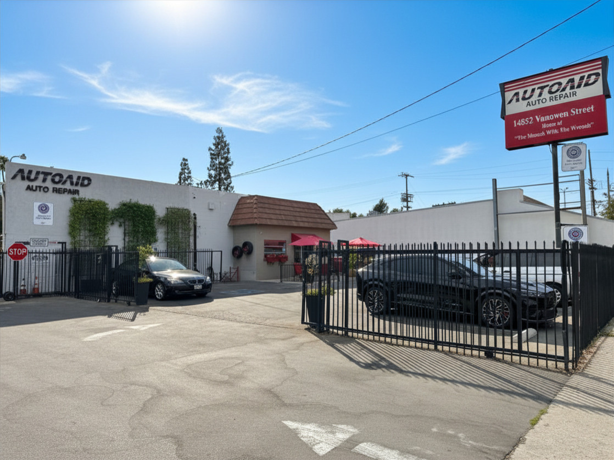 AutoAid Front Parking and sign